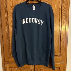 Indoorsy Women's Navy Sweatshirt